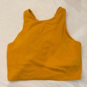 Athleta Mustard Yellow Cropped Tank Top